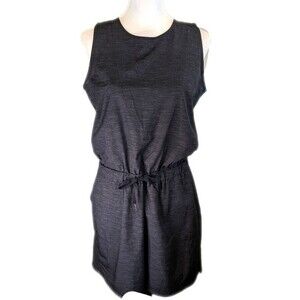 KYODAN Outdoor charcoal gray sleeveless romper, back zipper, poly/spandex M